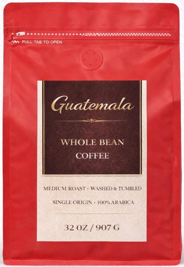 EMERALD GARDEN Guatemala Whole Bean Coffee - Medium Roast, 100% Arbica