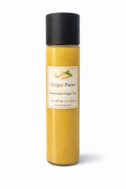 EMERALD GARDEN Ginger Honey Puree - Natural Ginger Syrup for Tea & Drinks