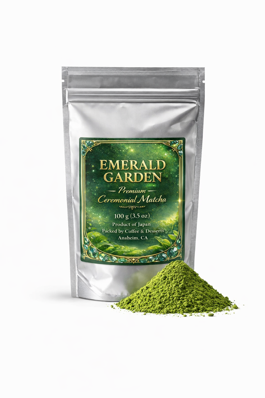 EMERALD GARDEN Premium Matcha Powder – Ceremonial Grade, 100% Pure Green Tea