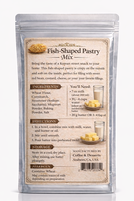 EMERALD GARDEN Fish-Shaped Pastry Mix (Korean Taiyaki Mix)