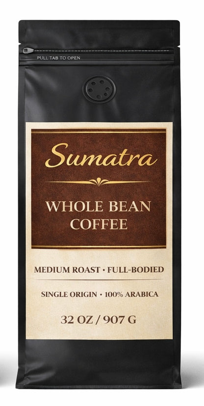 EMERALD GARDEN Sumatra Single Origin Whole Bean Coffee