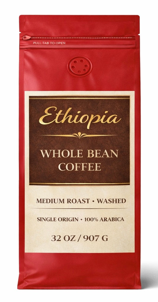 EMERALD GARDEN Ethiopia Single Origin Whole Bean Coffee